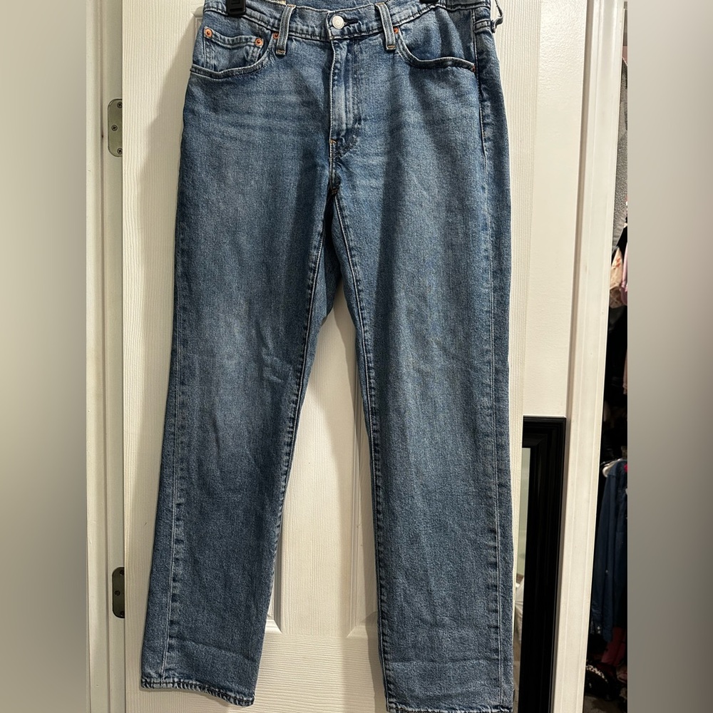 Women’s Blue Straight-Leg Jeans